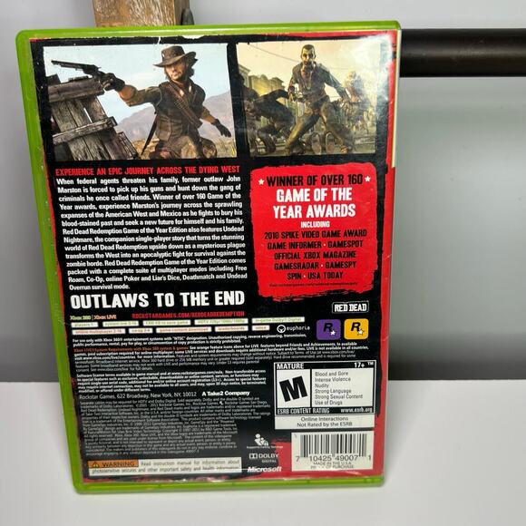 Xbox 360 Red Dead Redemption Game of The Year Edition Pre Owned - Picture 2 of 7